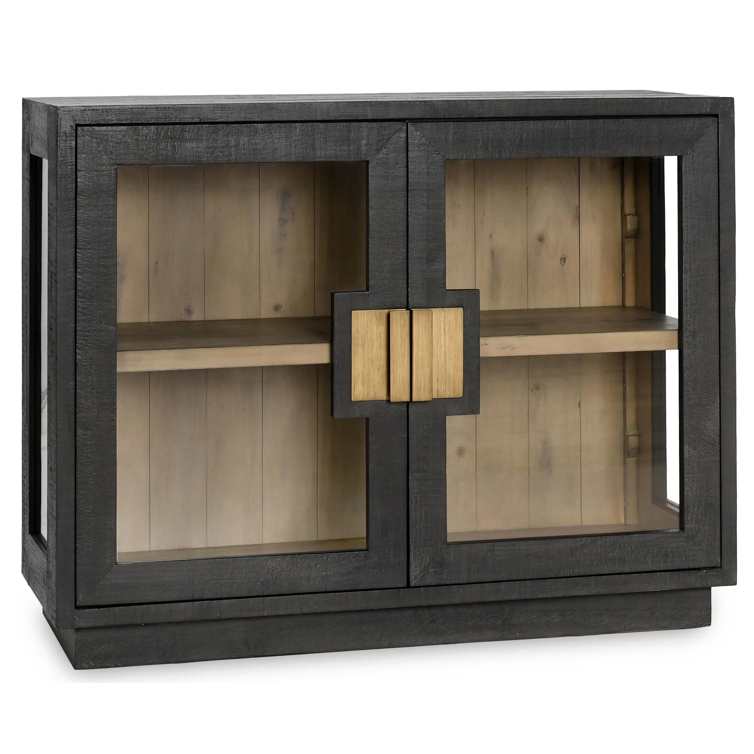 Larson 2 Door Cabinet, Carbon Black