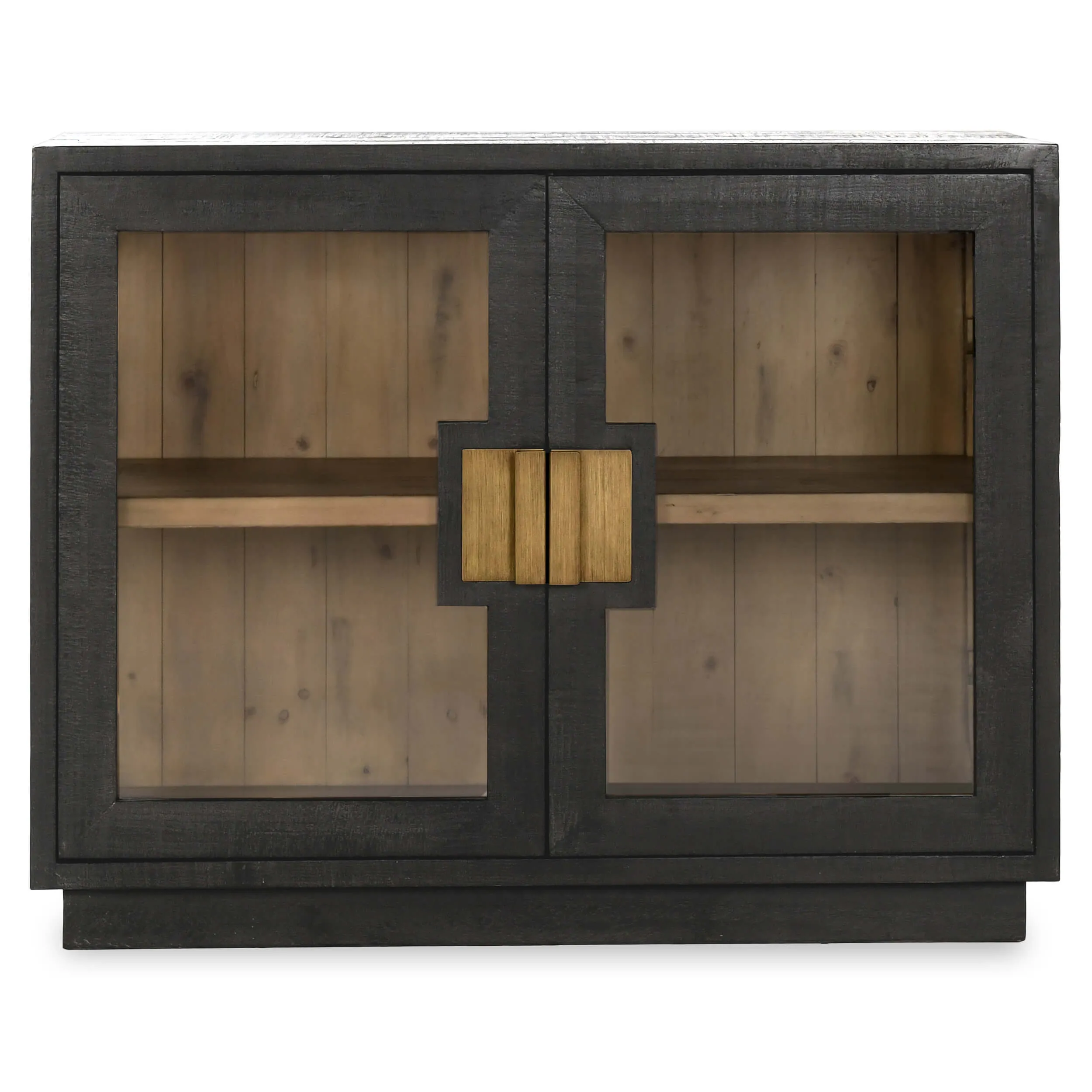 Larson 2 Door Cabinet, Carbon Black
