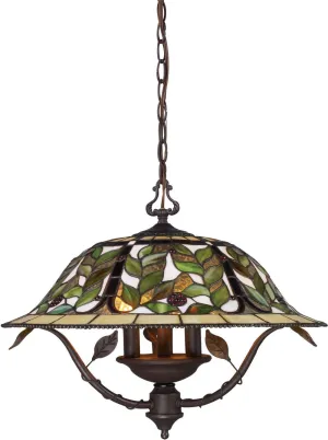 Latham 3 Light Chandelier In Tiffany Bronze