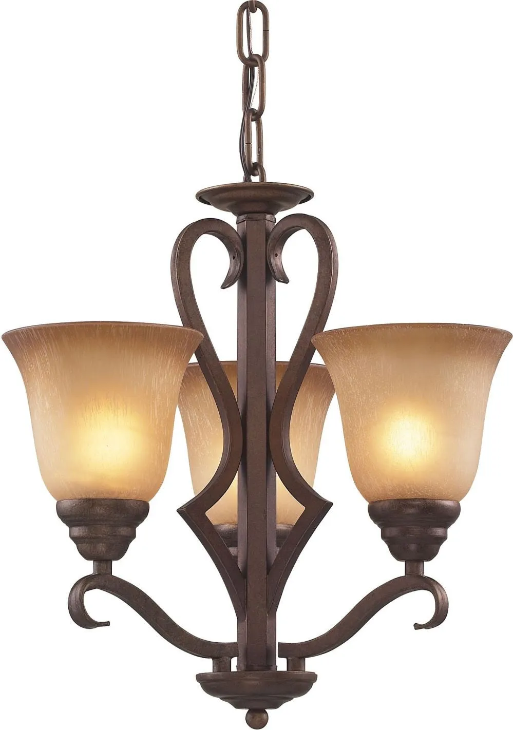 Lawrenceville 3 Light Chandelier In Mocha