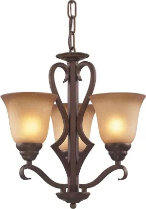 Lawrenceville 3 Light Chandelier In Mocha