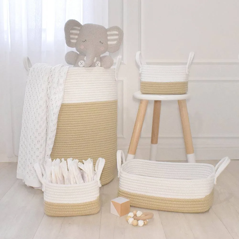 Living Textiles | 3pc Storage Set - Natural/White