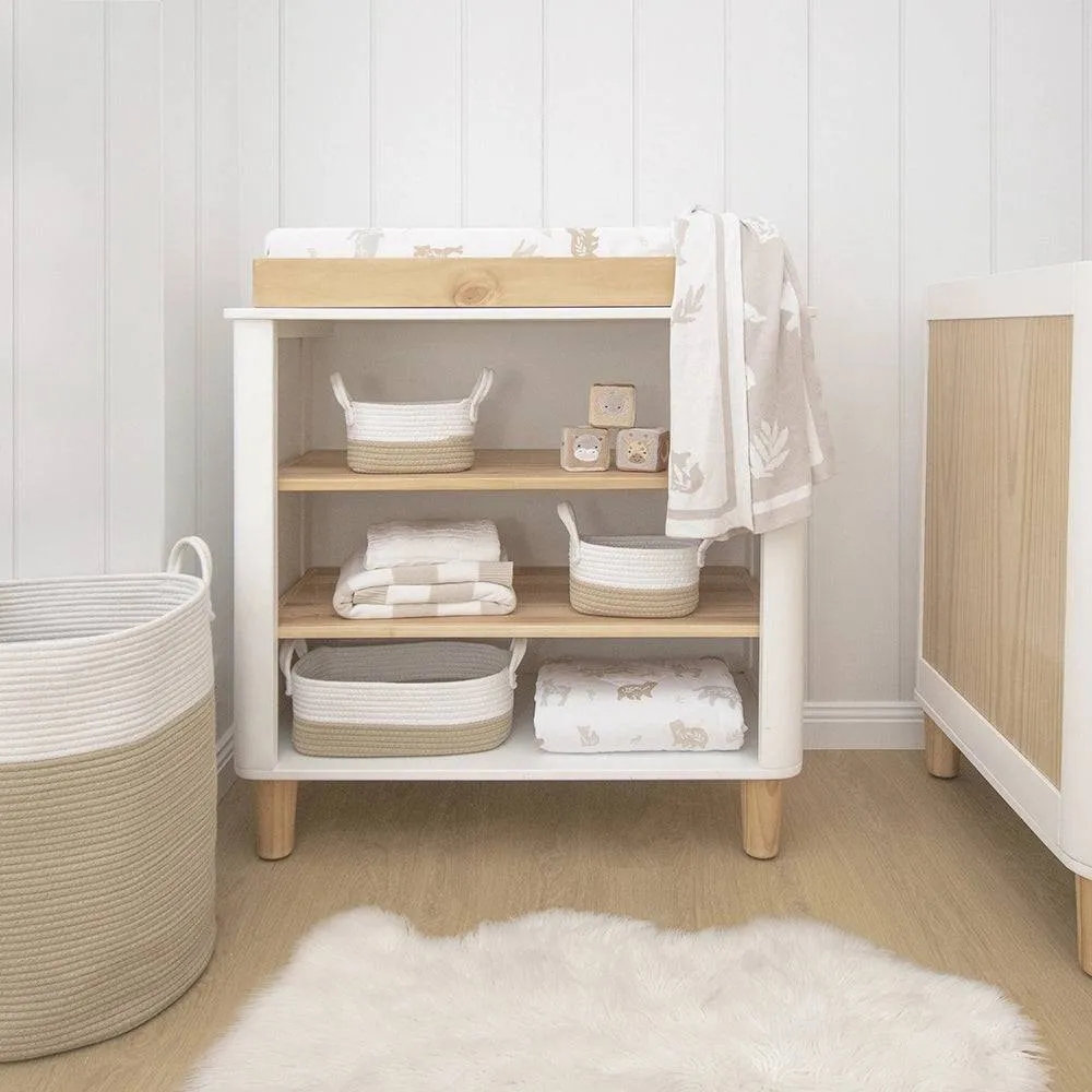 Living Textiles | 3pc Storage Set - Natural/White