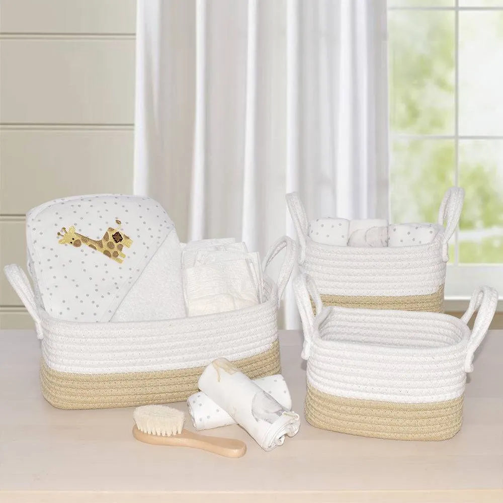 Living Textiles | 3pc Storage Set - Natural/White