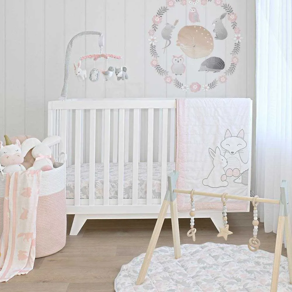 Living Textiles Nursery Storage set Cotton Rope 3pc - White / Natural
