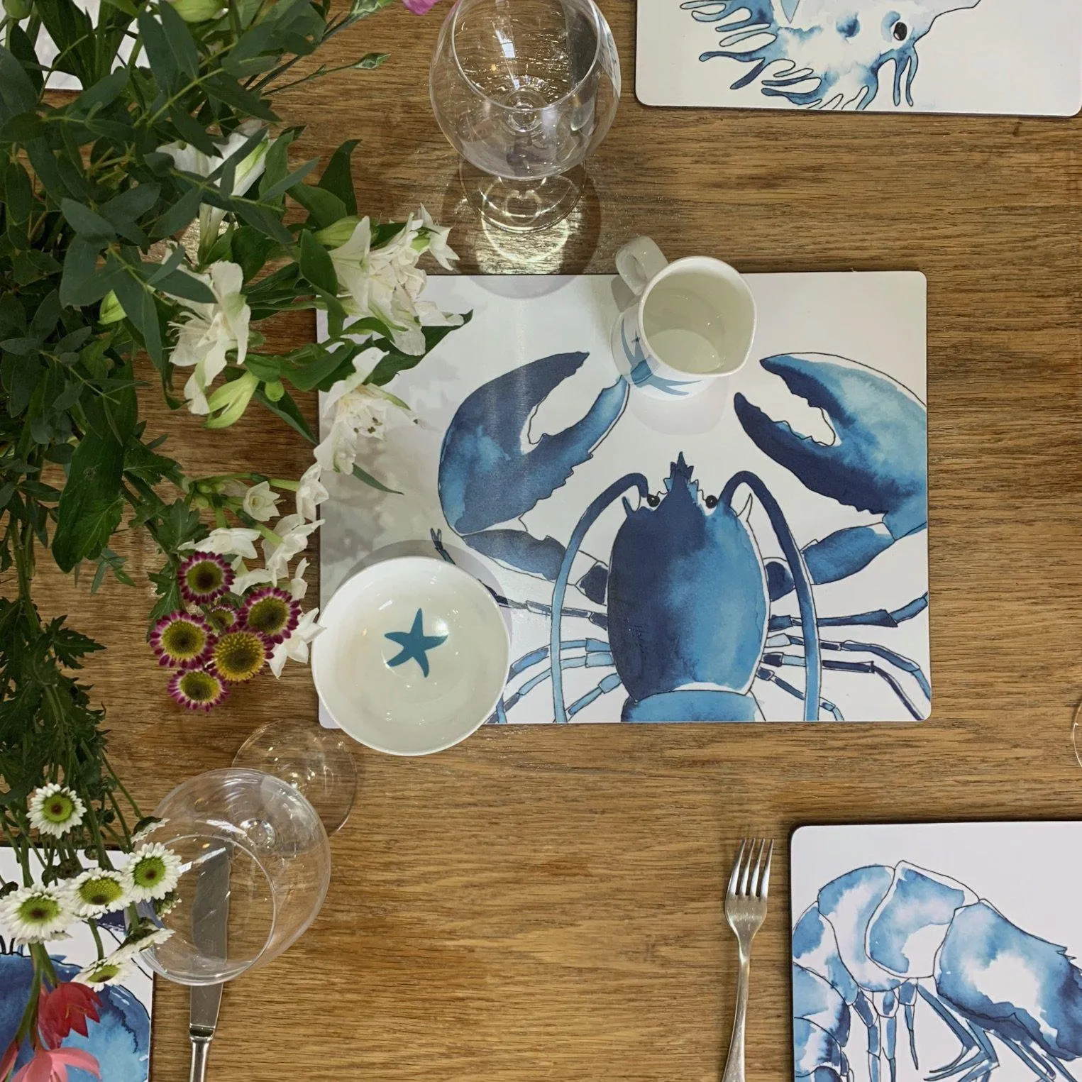 Lobster Design Serving Mat