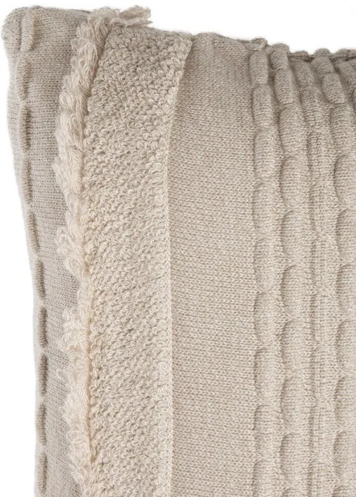 Lorena Canals Knitted Cushion Air Dune White
