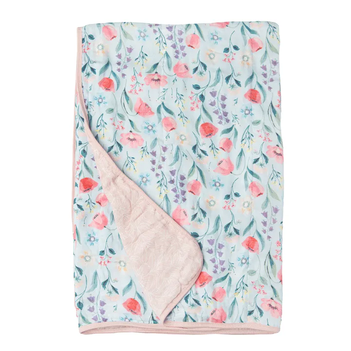 Loulou Lollipop Oversized Muslin Quilt Bluebell