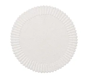 Lumina Placemat in White Set of 2 by Kim Seybert