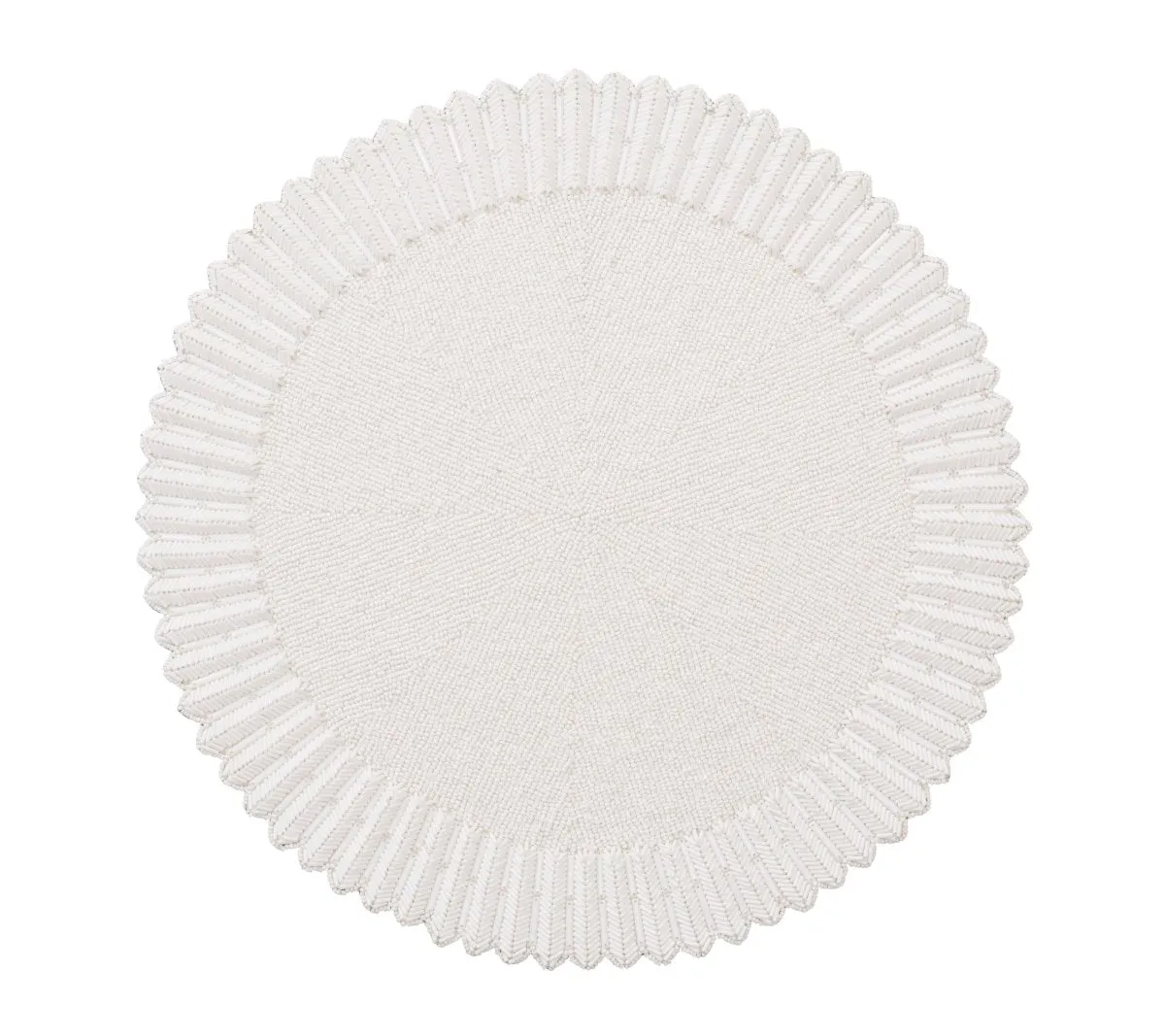 Lumina Placemat in White Set of 2 by Kim Seybert