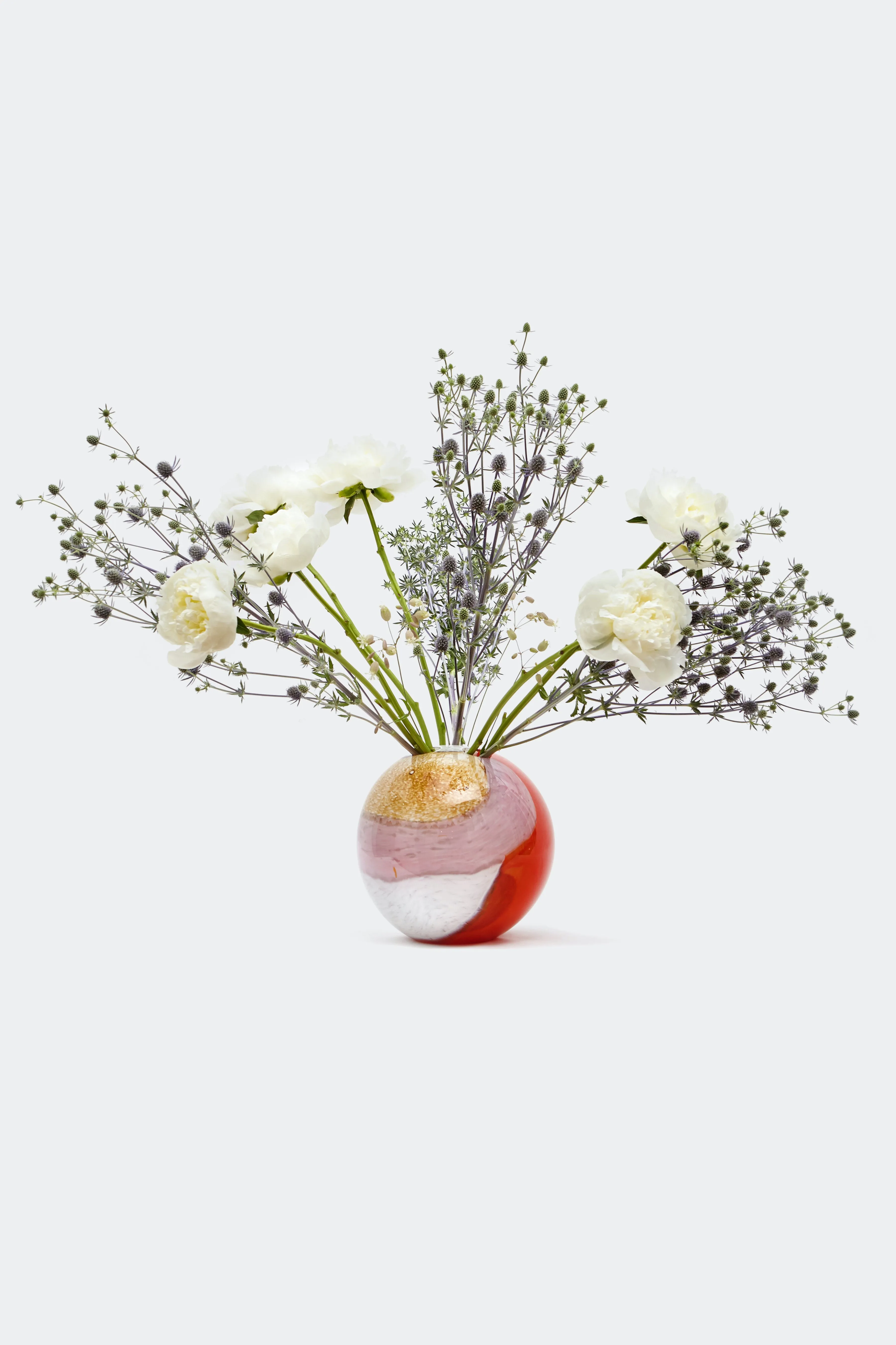 MARBLE GLASS VASE