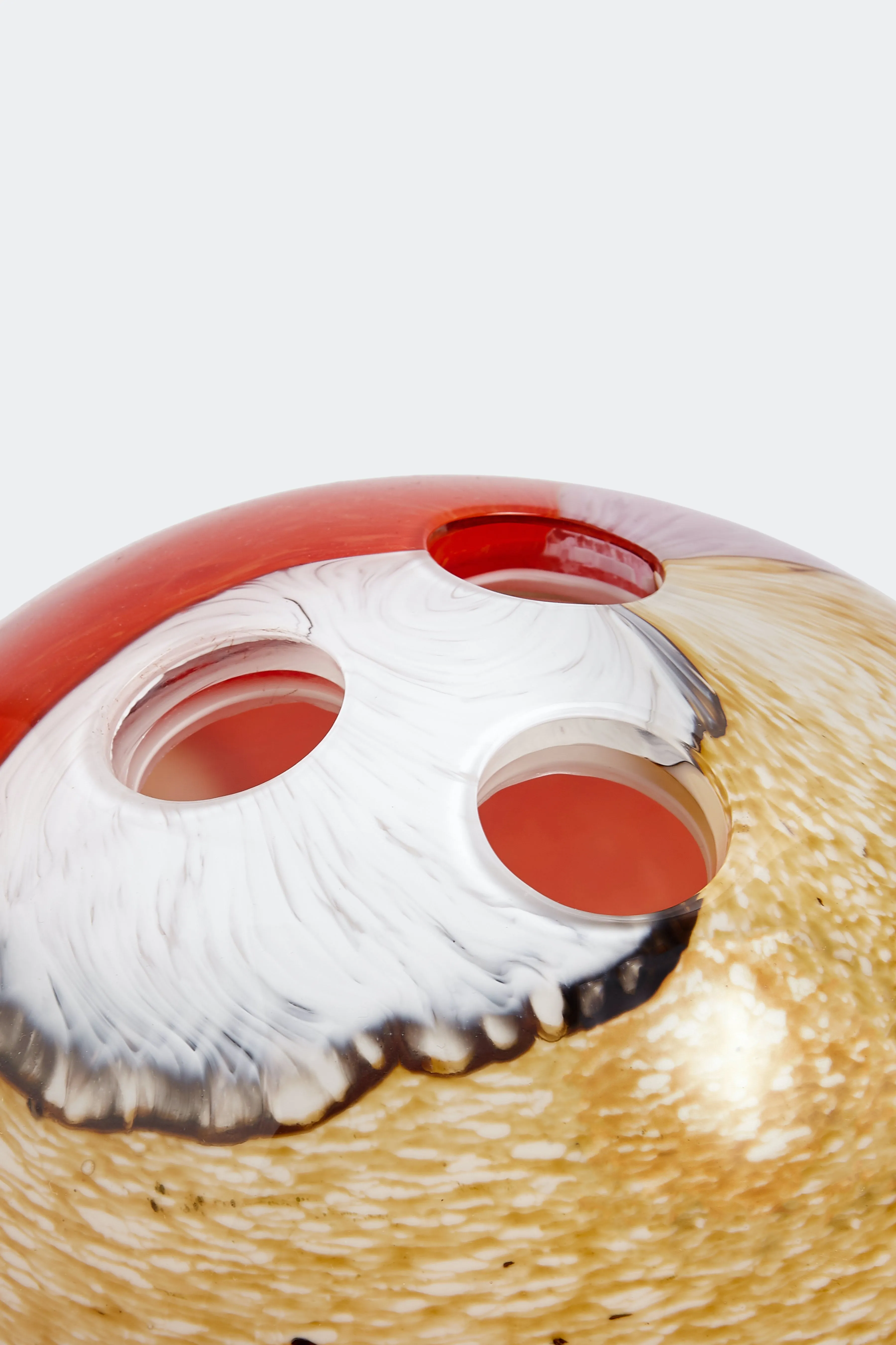 MARBLE GLASS VASE