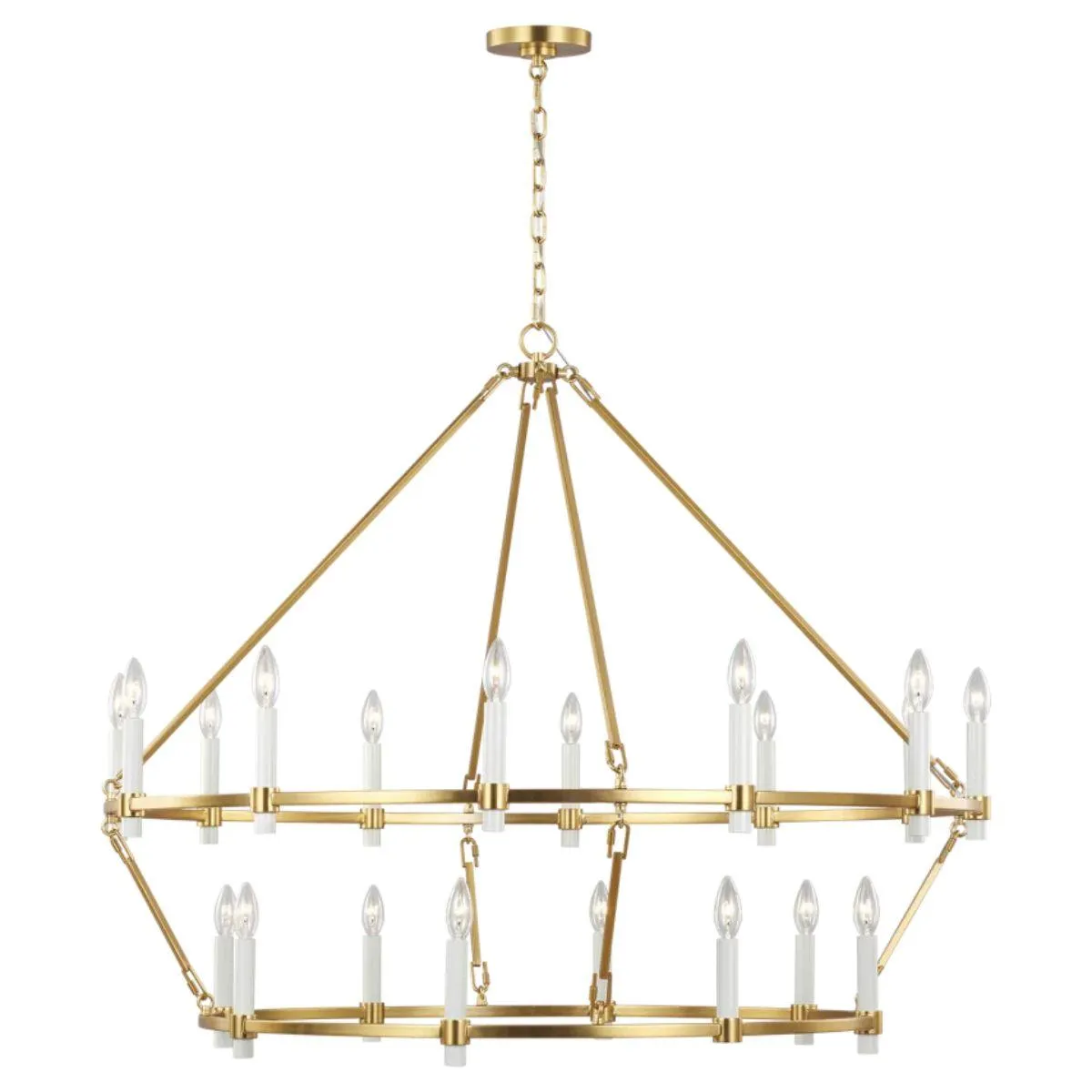 Marston 45 in. 20 lights Chandelier Burnished Brass finish