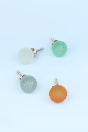 Matt Round Spiral Glass Ball Cupboard Door Pull Knobs