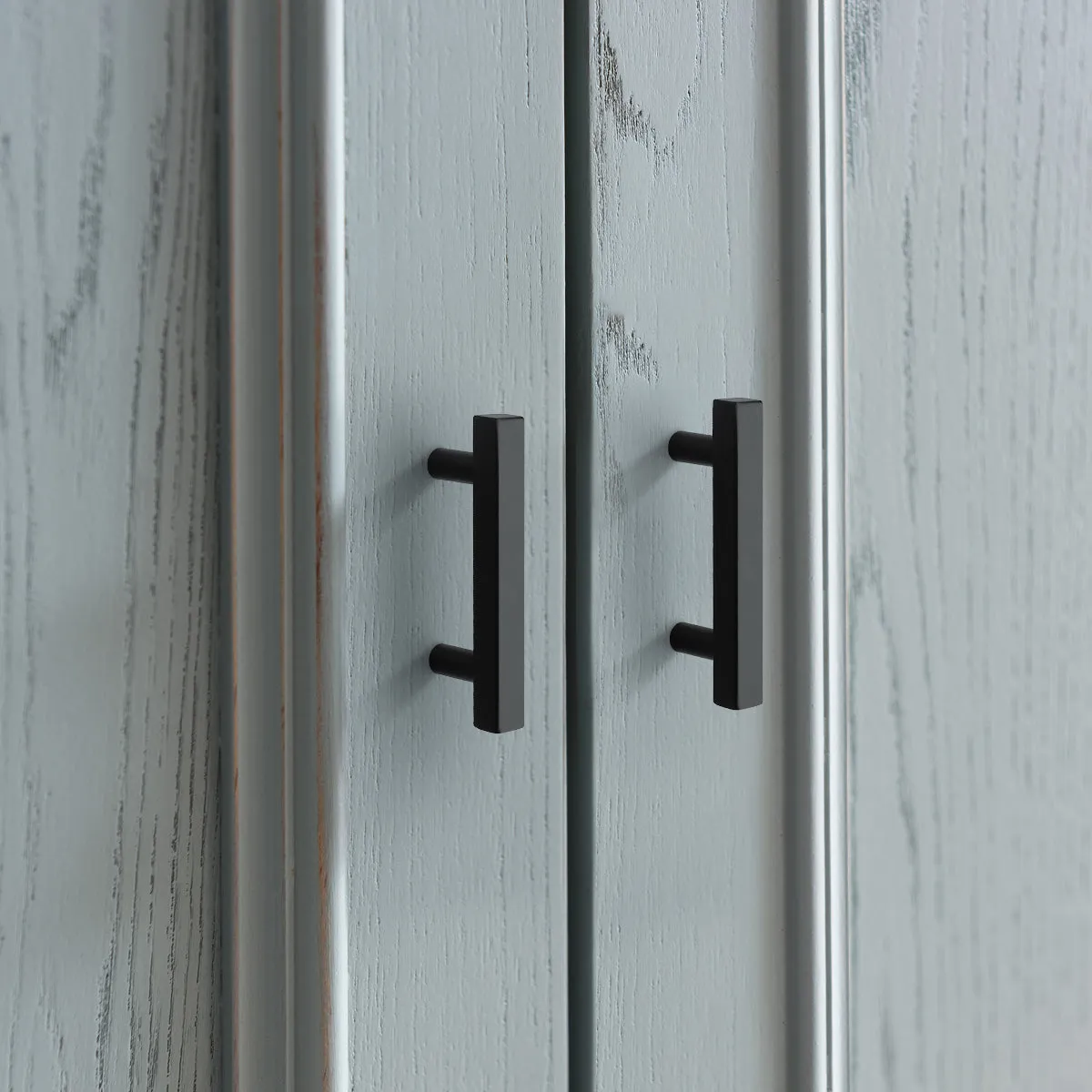 Matte Black Stainless Steel Cabinet Handles Drawer Pulls (2-1/2'' - 7-1/2'') - PDDJ16HBK