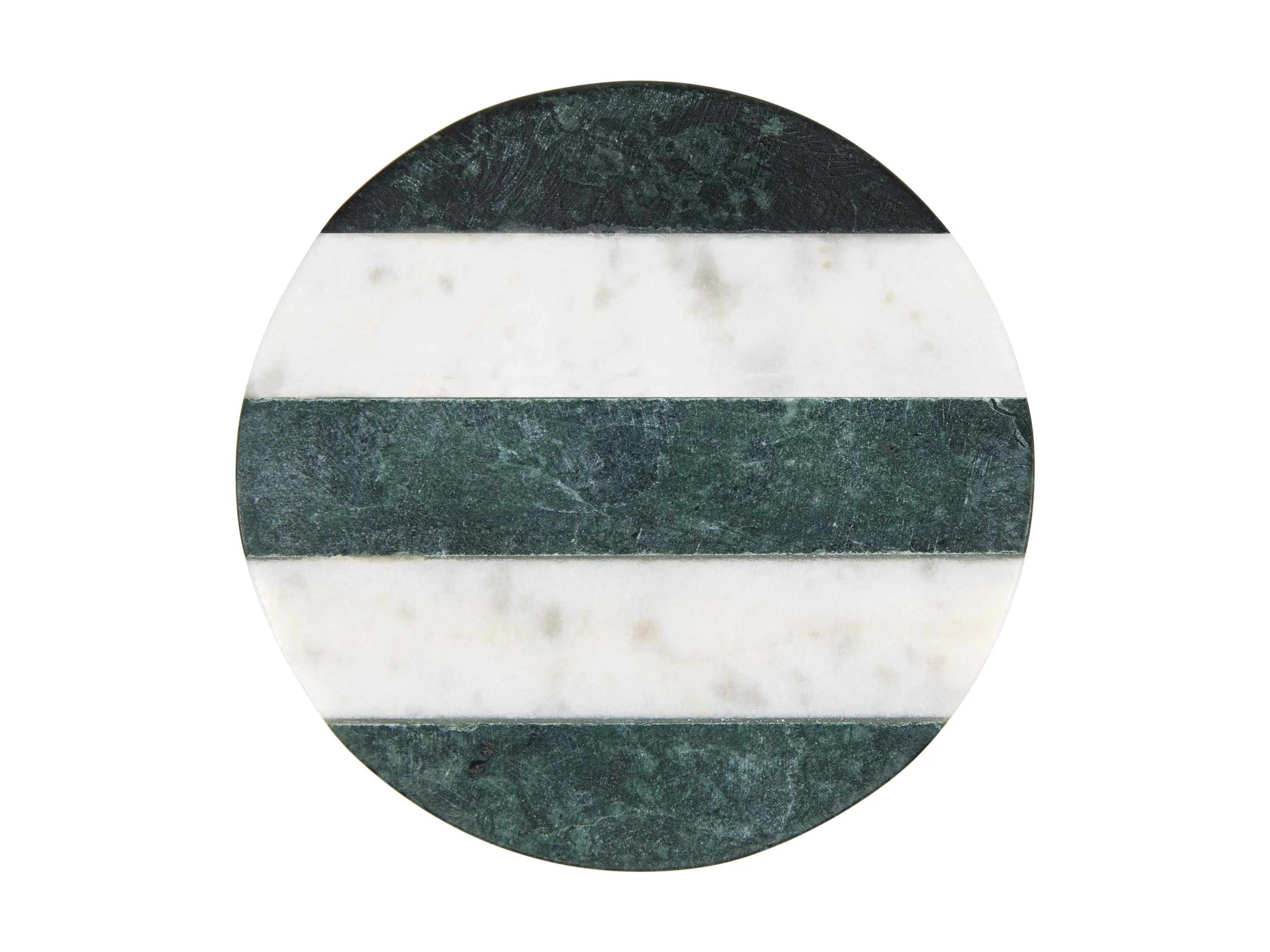 Maxwell & Williams Coaster Collective Round Marble Coaster 10cm - Green Stripe