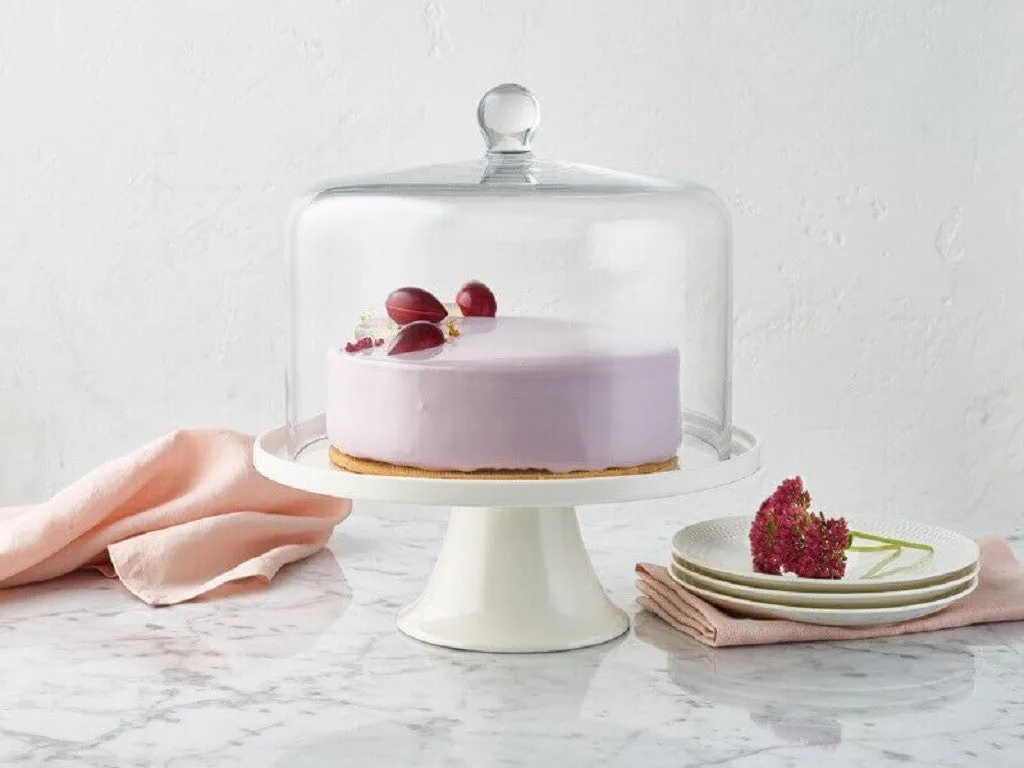 Maxwell & Williams Diamante Straight Sided Cake Dome 26x20cm gb