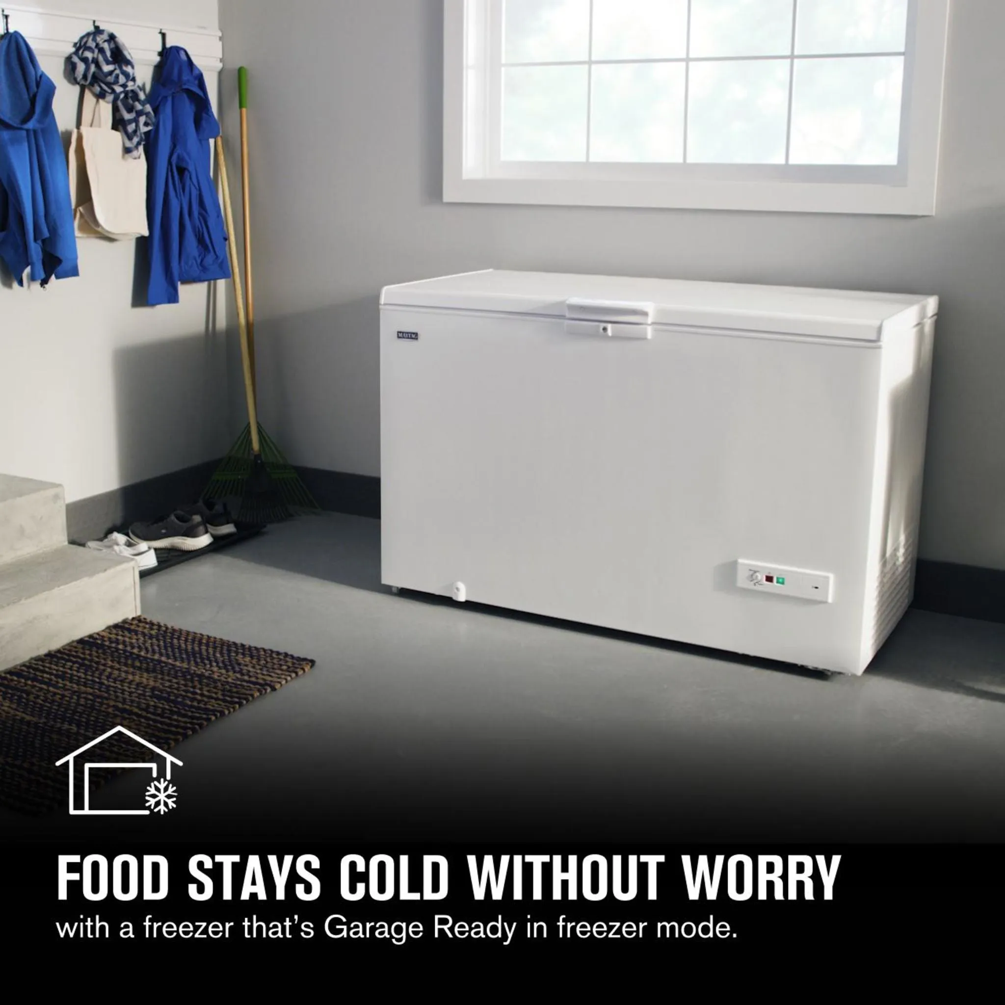 Maytag Garage Ready in Freezer Mode Chest Freezer - 16 cu. ft. (MZC5216LW)