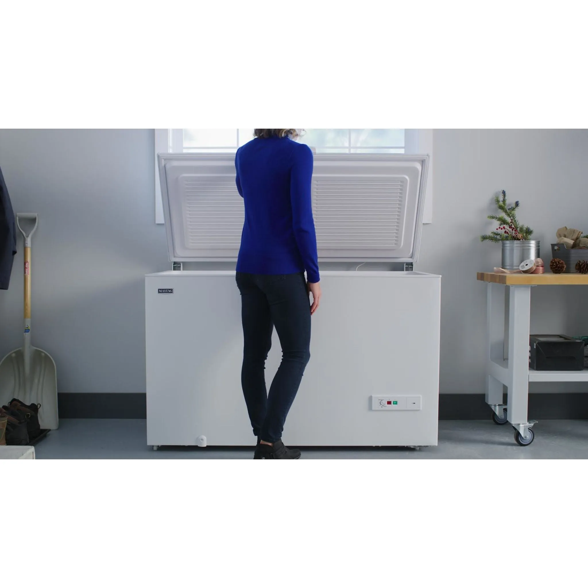 Maytag Garage Ready in Freezer Mode Chest Freezer - 16 cu. ft. (MZC5216LW)