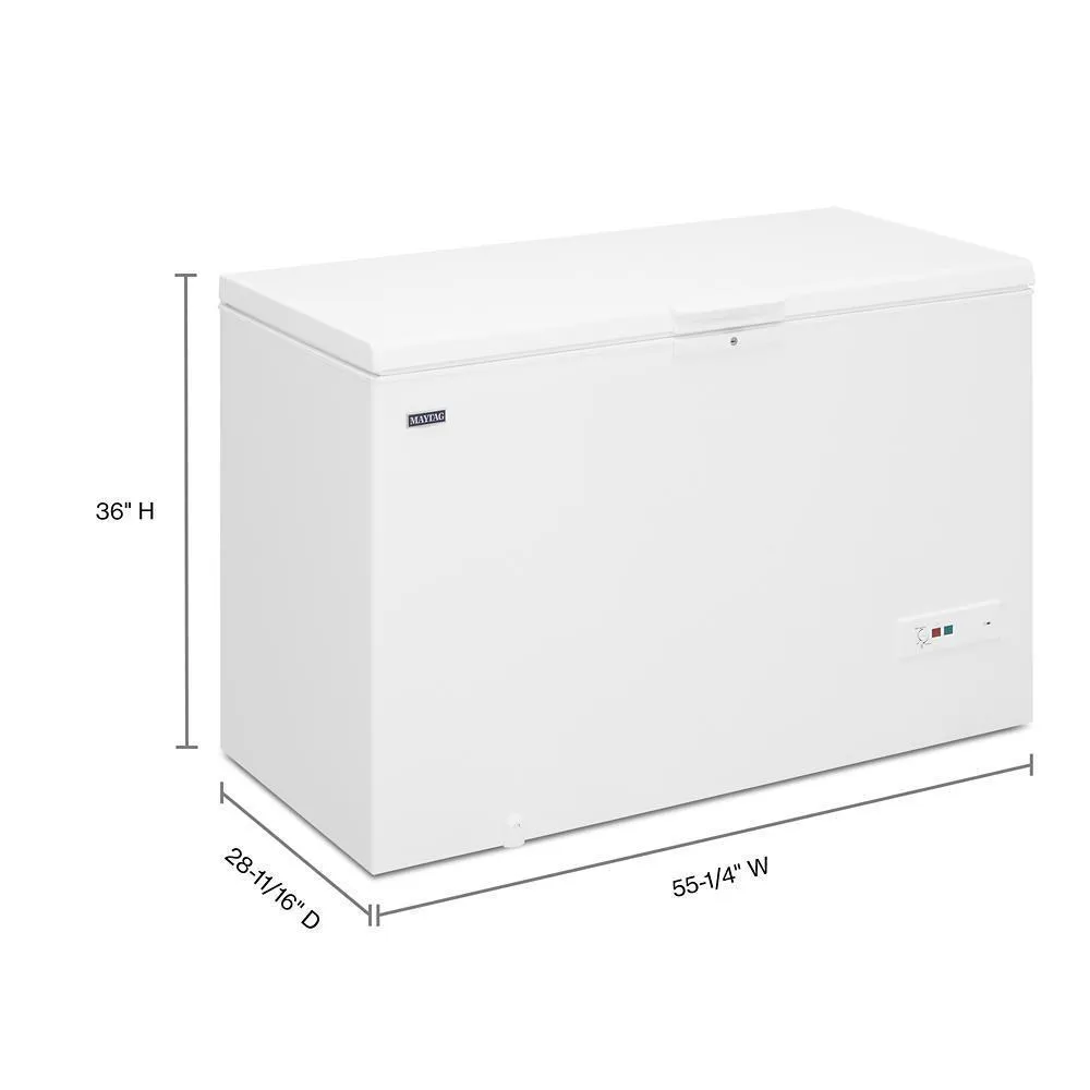 Maytag MZC5216LW Garage Ready in Freezer Mode Chest Freezer with Baskets - 16 cu. ft.