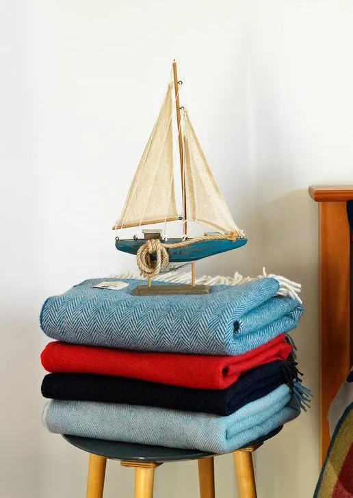 McNutt Herringbone Supersoft Blanket | Rose & Raven