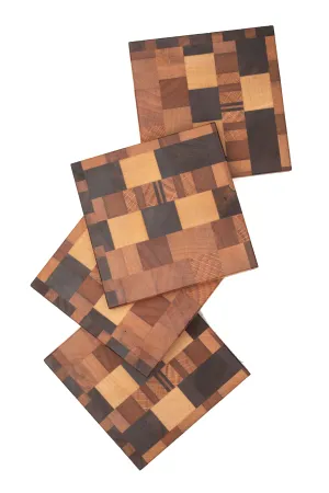 Mix Wood Coaster Set