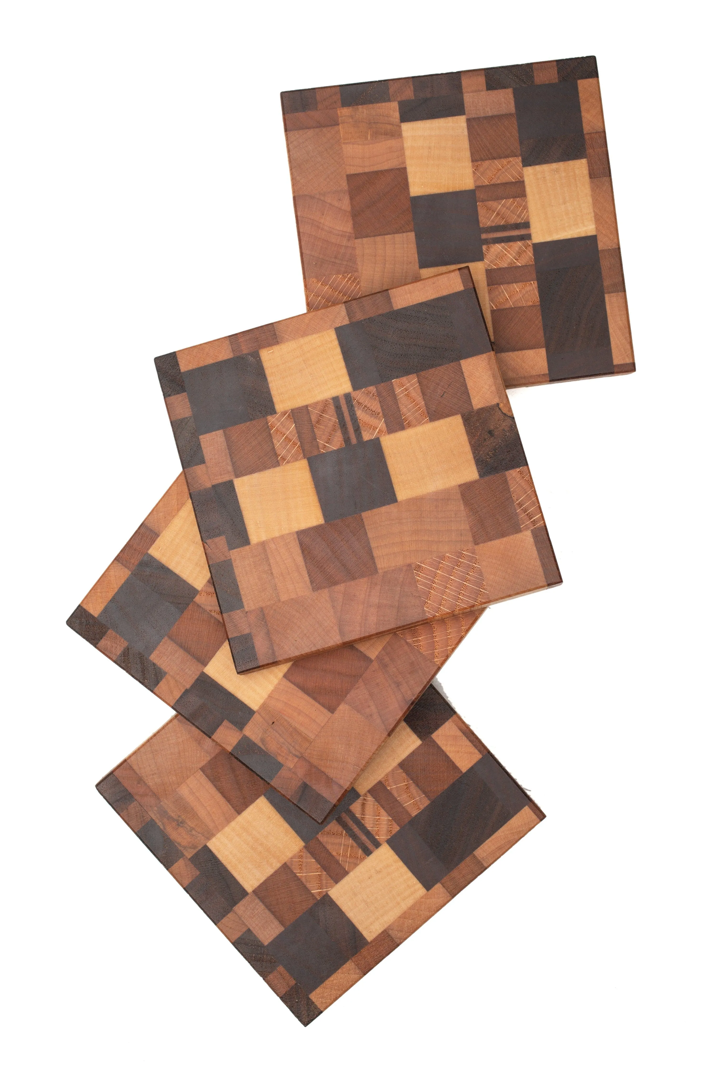Mix Wood Coaster Set
