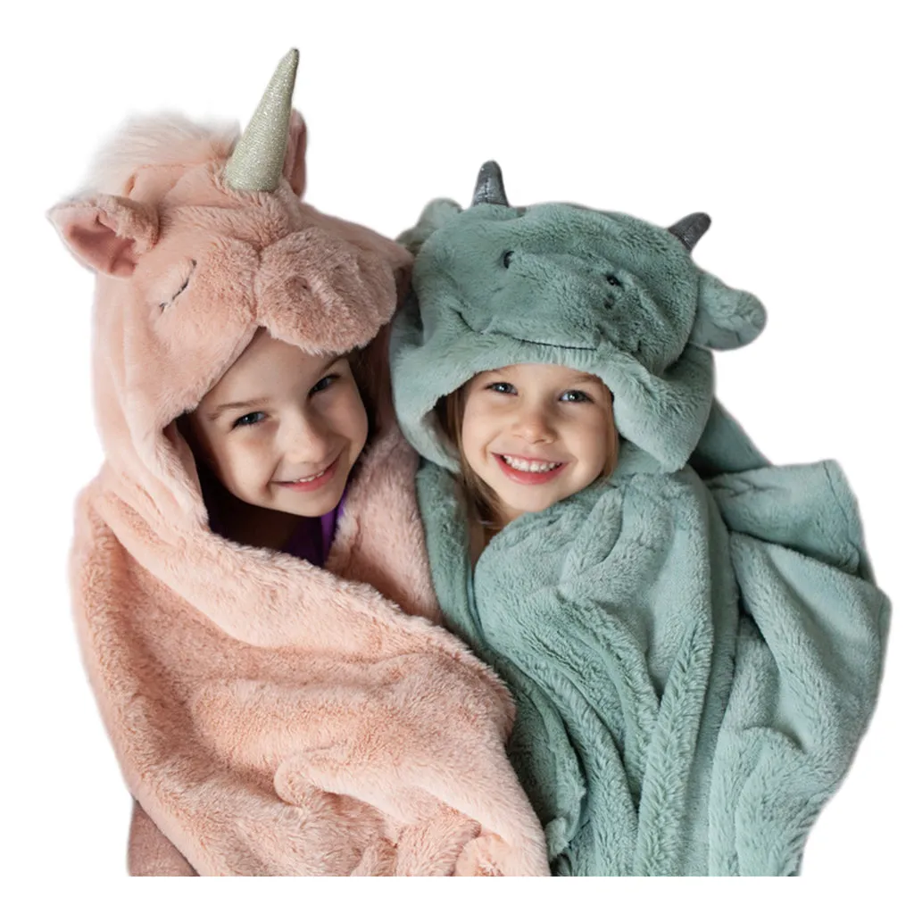 Mon Ami Uliana Unicorn Hooded Blanket