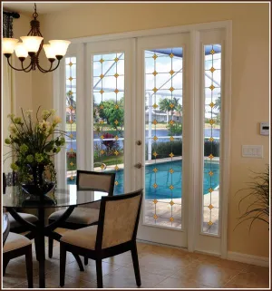 Monterey Sun Stained Glass | Clear (Static Cling)