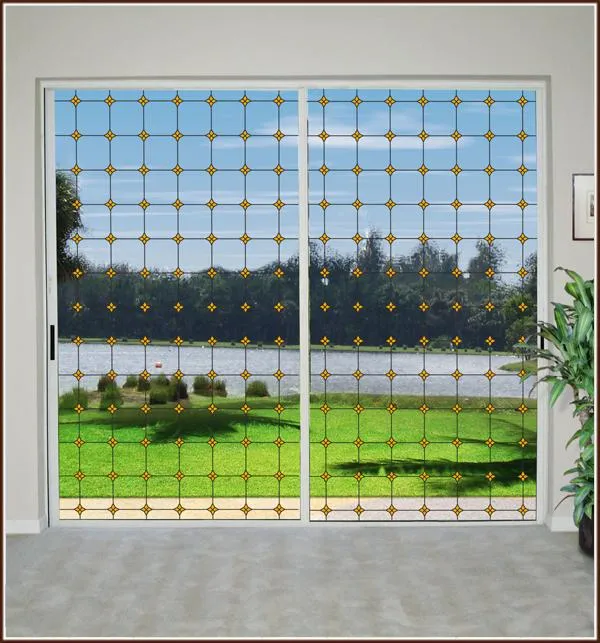 Monterey Sun Stained Glass | Clear (Static Cling)