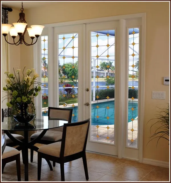 Monterey Sun Stained Glass | Clear (Static Cling)