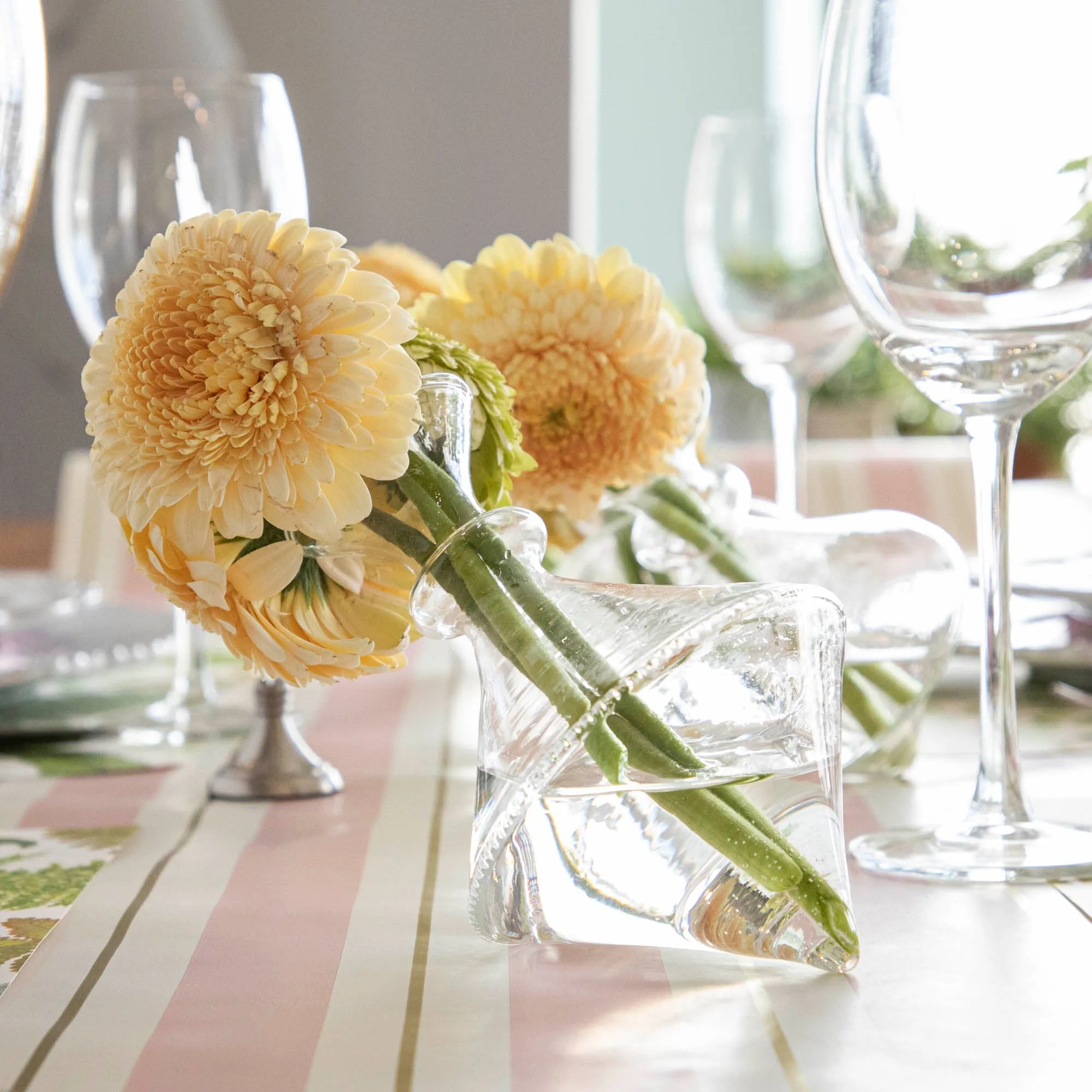 Mouth Blown Clear Vase - Exclusively at Hester & Cook
