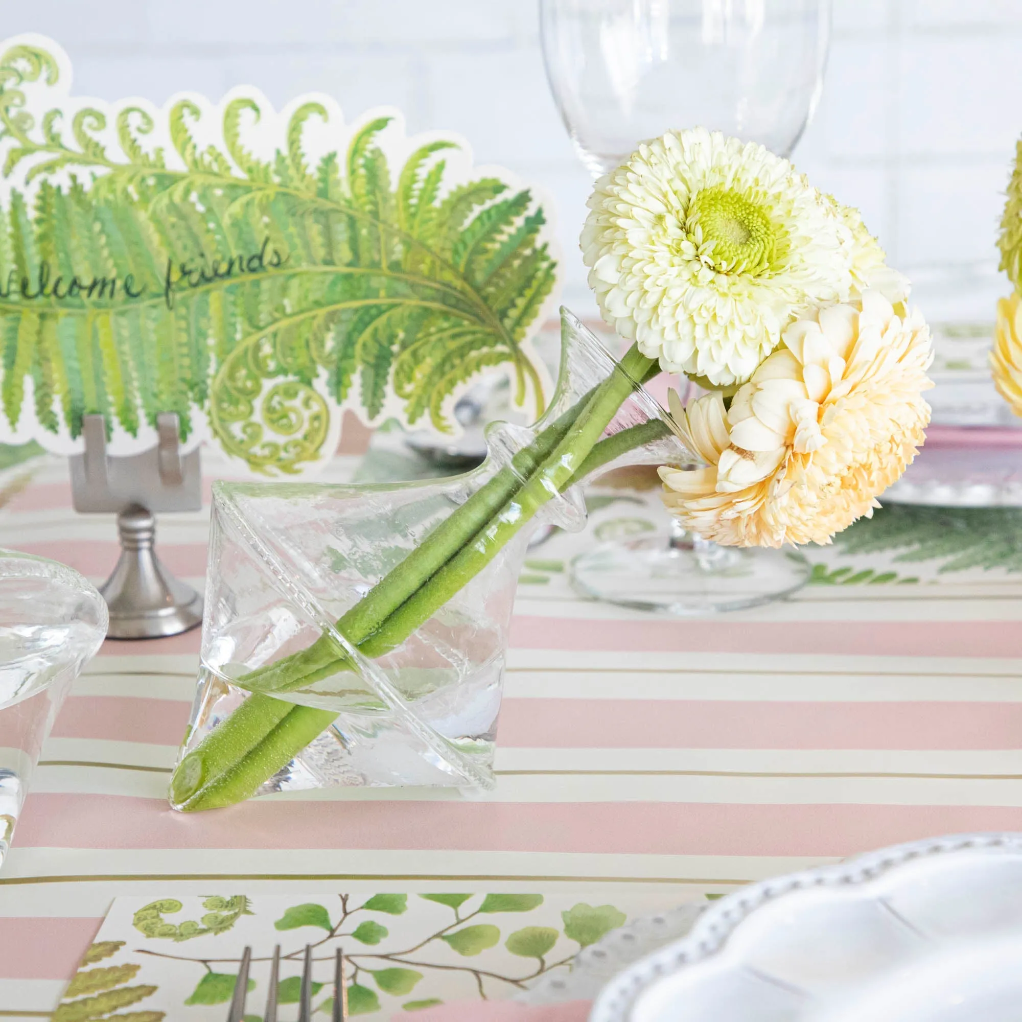 Mouth Blown Clear Vase - Exclusively at Hester & Cook
