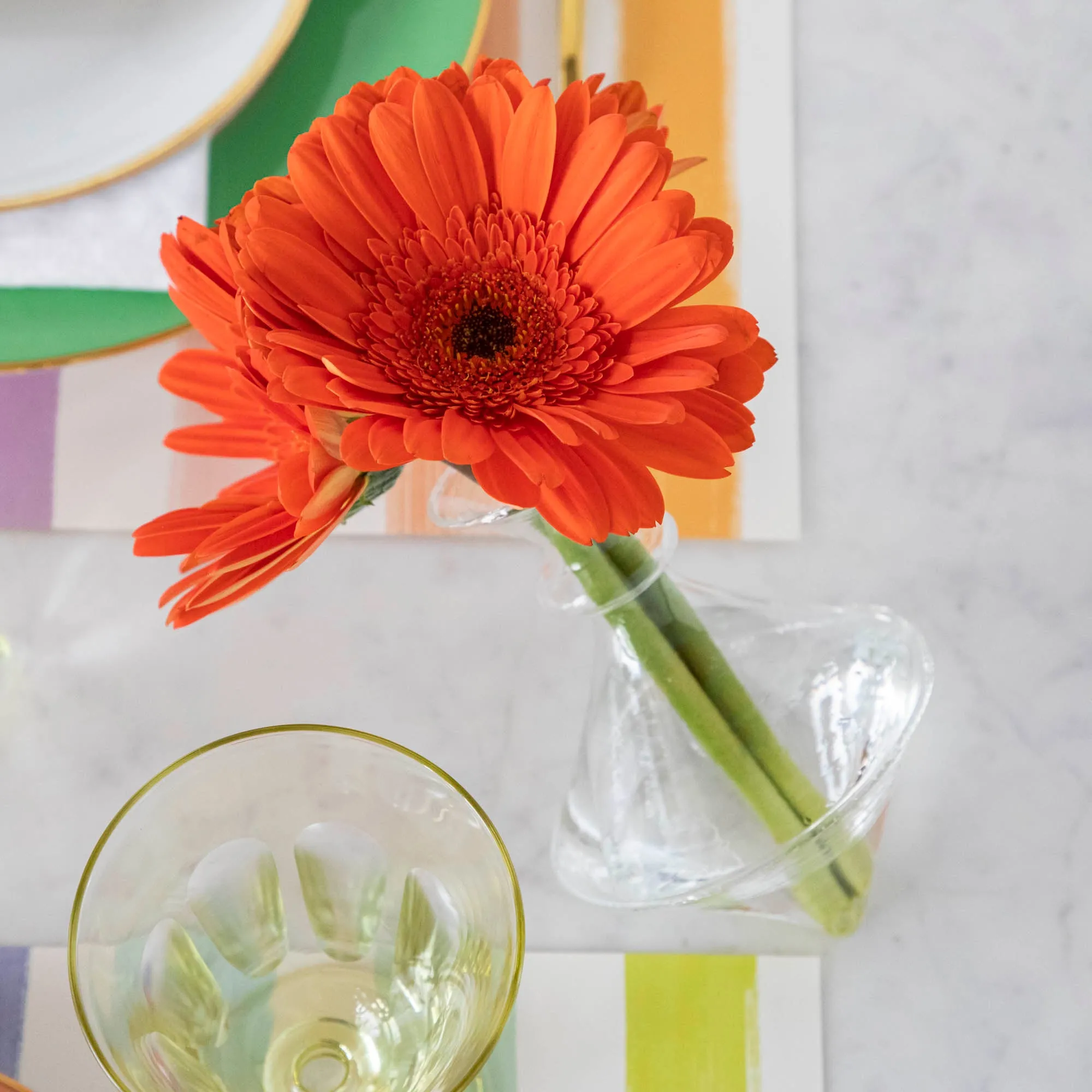 Mouth Blown Clear Vase - Exclusively at Hester & Cook