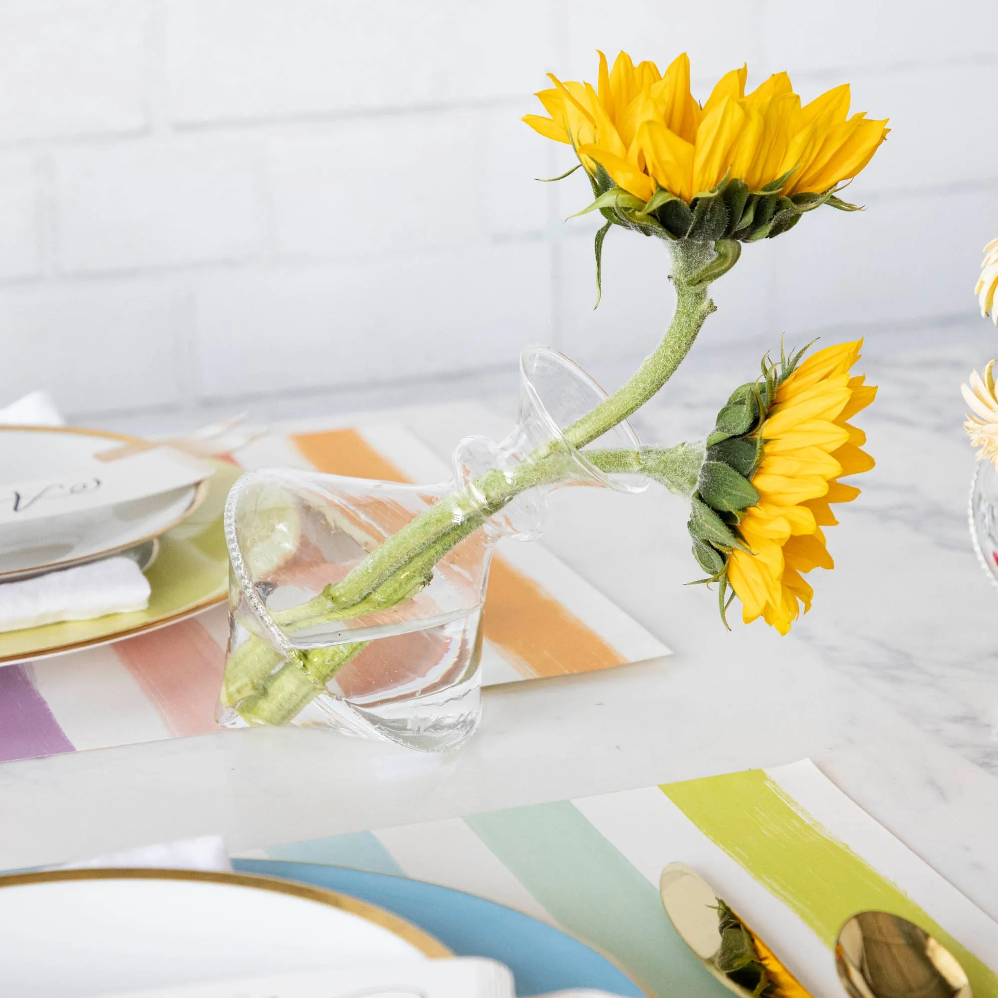Mouth Blown Clear Vase - Exclusively at Hester & Cook