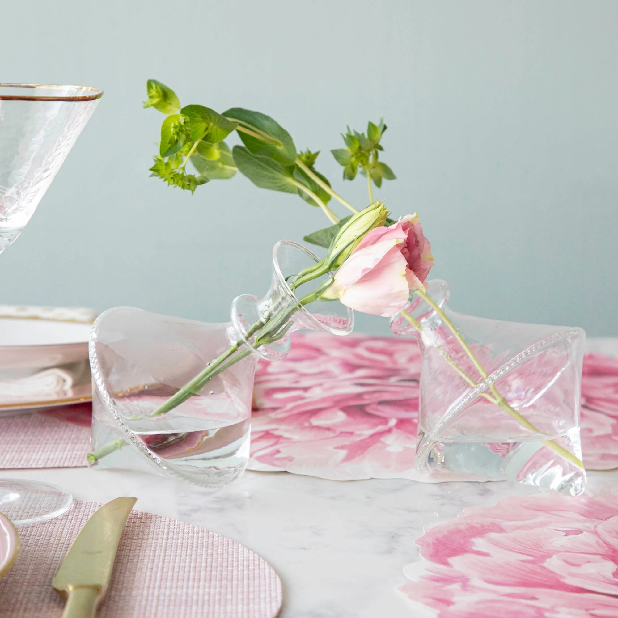 Mouth Blown Clear Vase - Exclusively at Hester & Cook