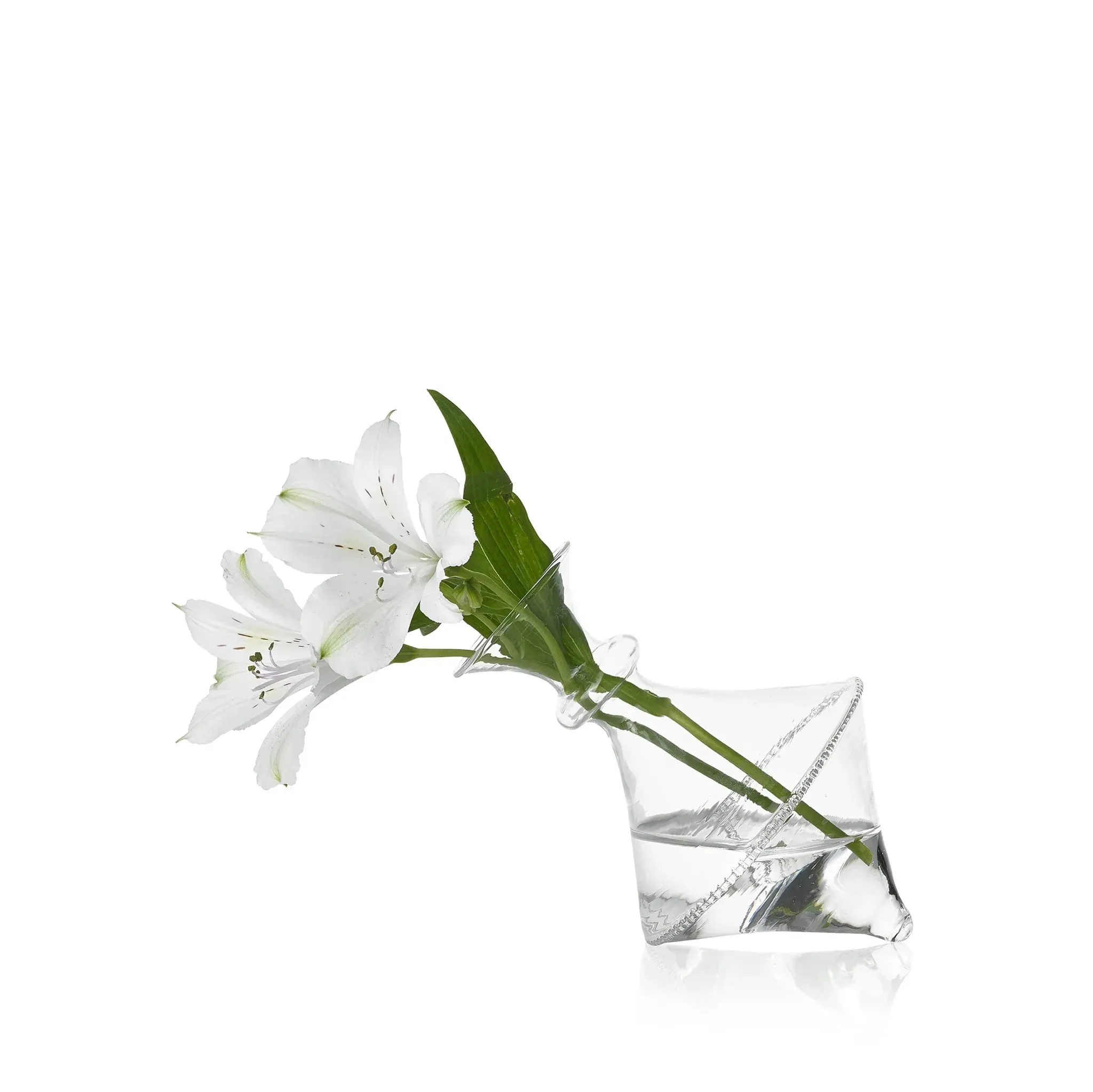 Mouth Blown Clear Vase - Exclusively at Hester & Cook