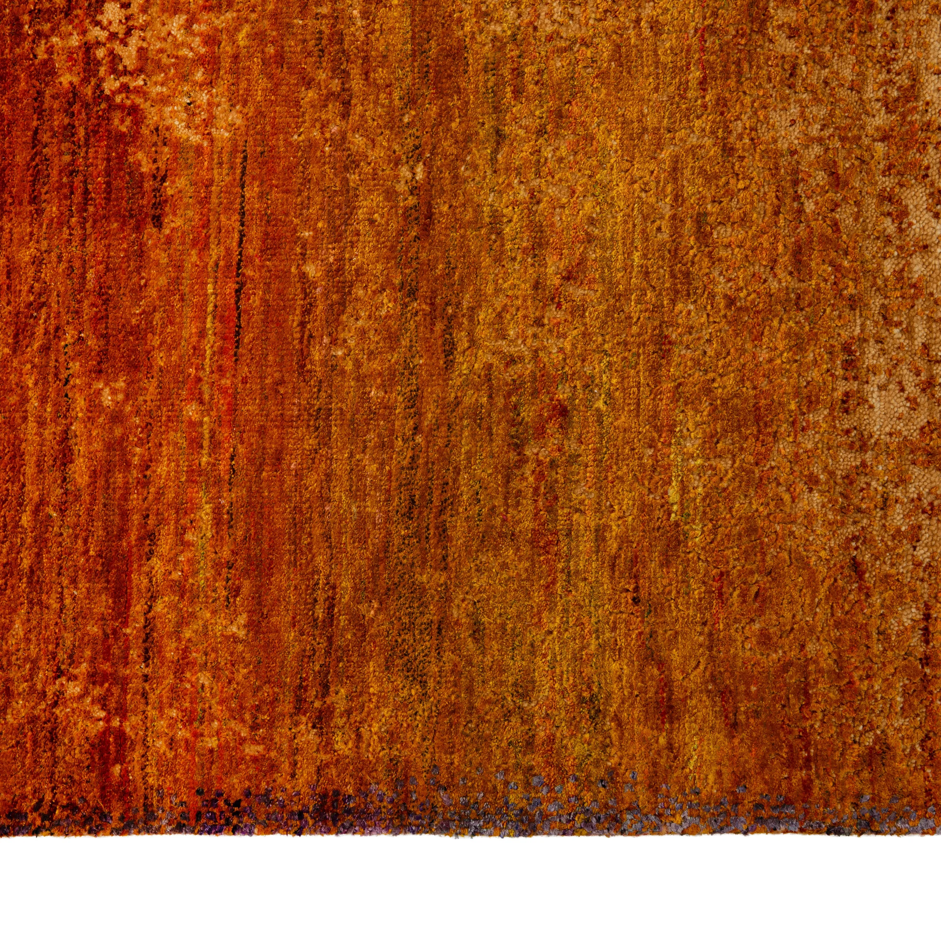 Multicolored Modern Abstract Area Rug - 8' x 10'