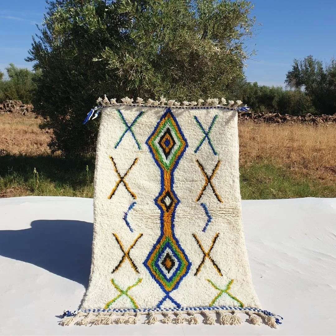Naheela | 3x5 Moroccan Rug Beni Ourain Ultra Soft | 3'41x5'15 Ft | 104x157 cm