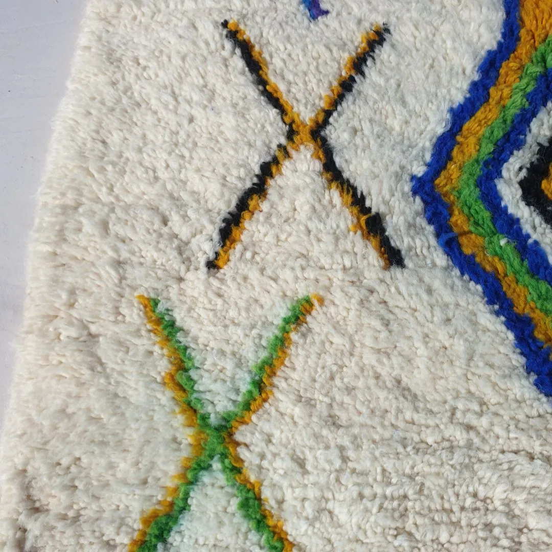 Naheela | 3x5 Moroccan Rug Beni Ourain Ultra Soft | 3'41x5'15 Ft | 104x157 cm