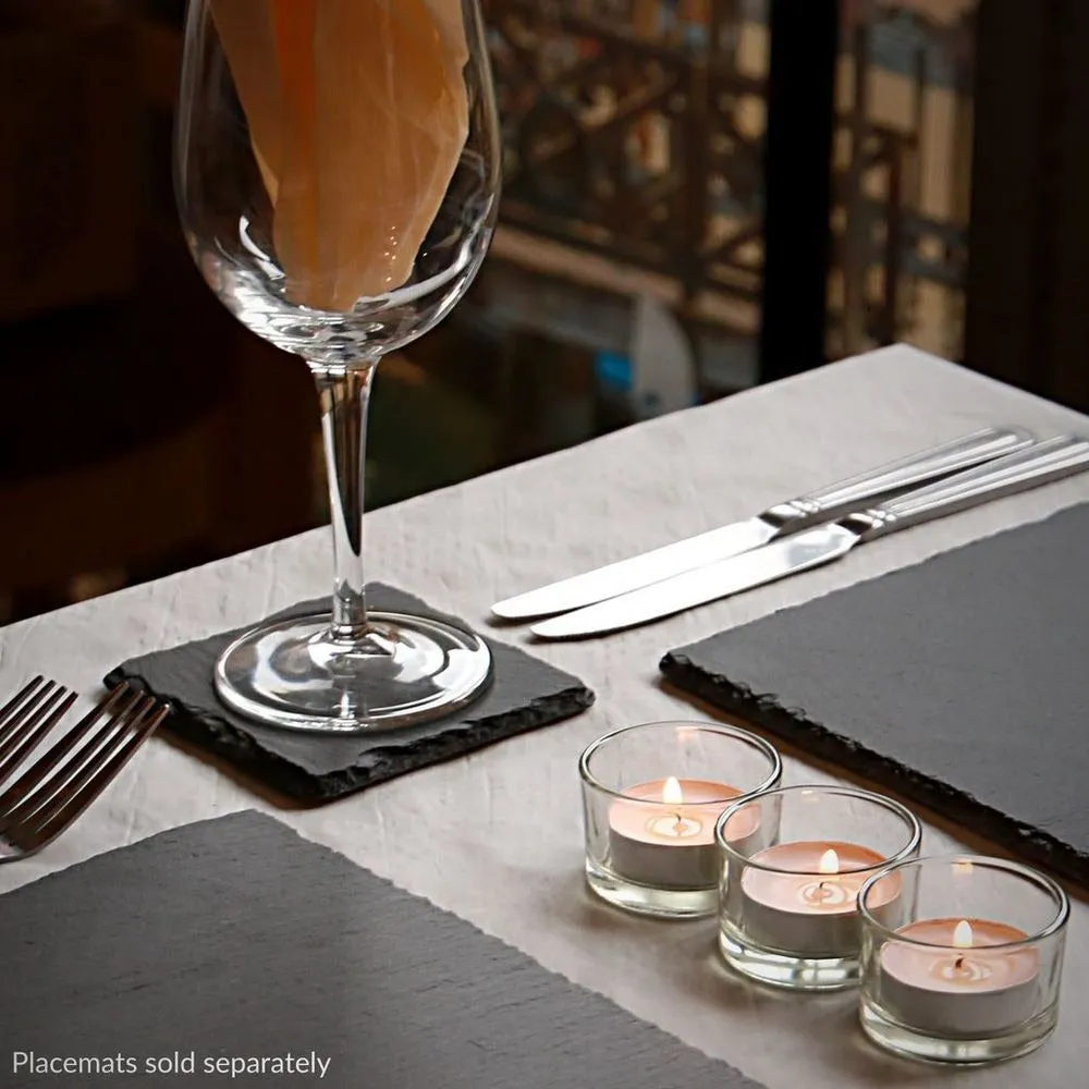 Natural Slate Drinks Coasters - Set of 8 - Non-Slip - Mason & White