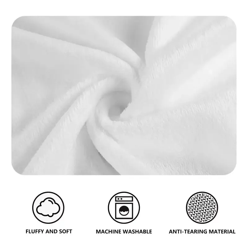 Navy Blue Floral Flannel Blanket for Cats and Dogs