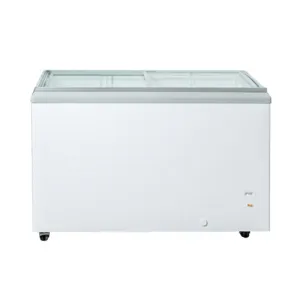 New Air NIF-60-FG 60" Flat Glass Top Ice Cream Freezer