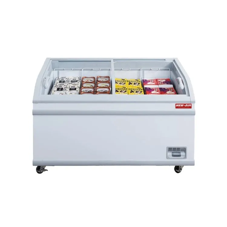 New Air NIF-80-CG 80" Curved Glass Island Freezer