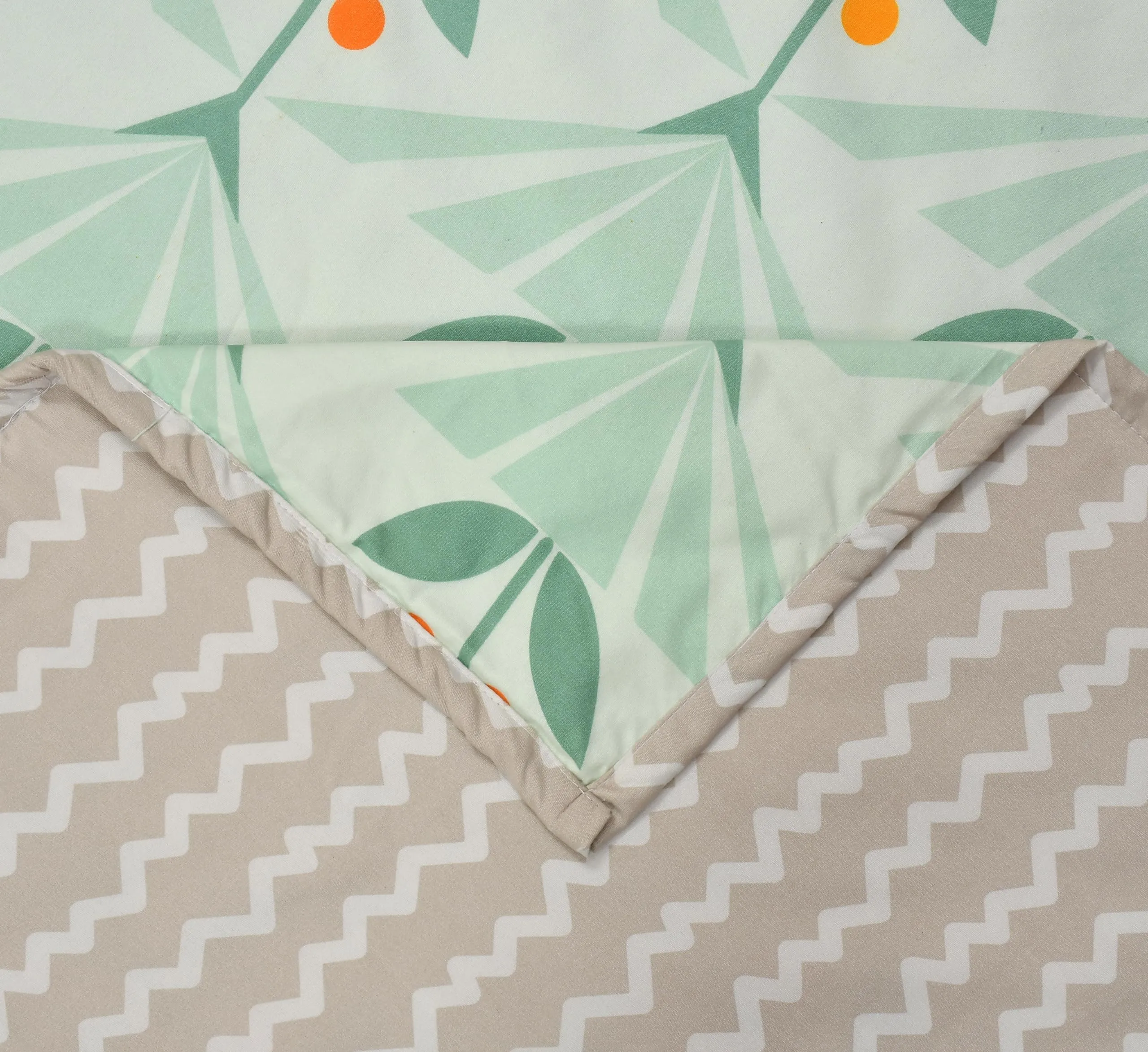 Nirwana decor Dohar Double Bed | 250 GSM | Blanket Double Bed, Dohar, Quilt, Cotton Dohar, AC Blanket, Reversible, Soft Light-Weight Bed Blanket (60 * 90) (Green)