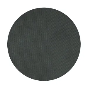 northern | row circular floor rug 270cm | dark green