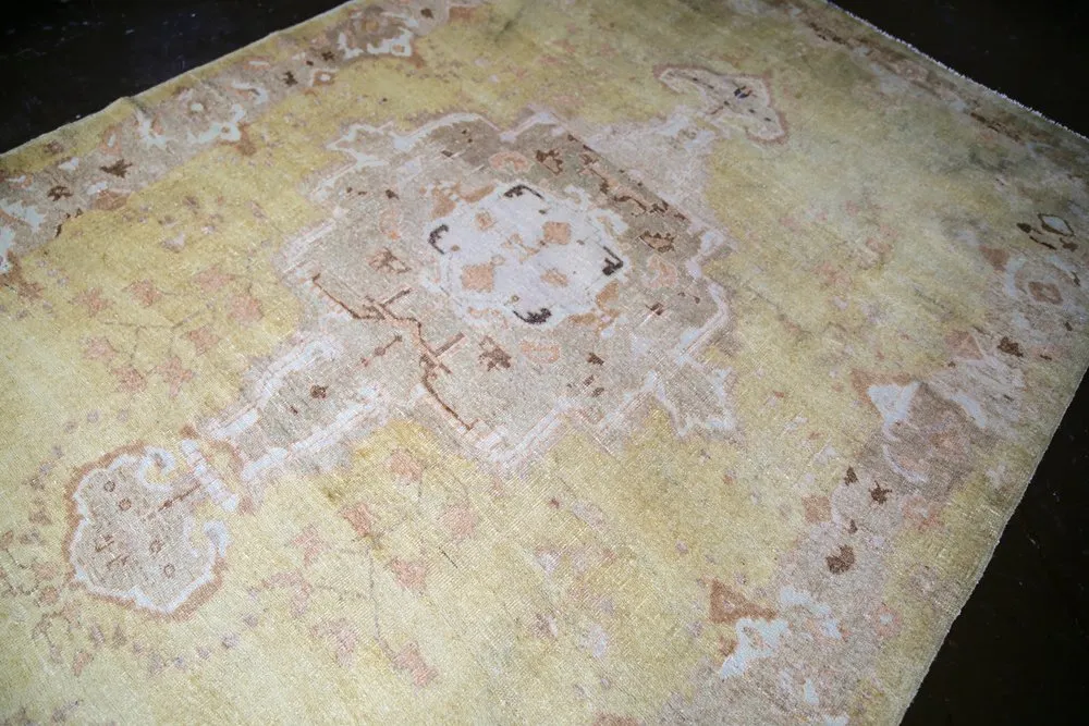 Old Oushak Rug 6.10ftx10ft