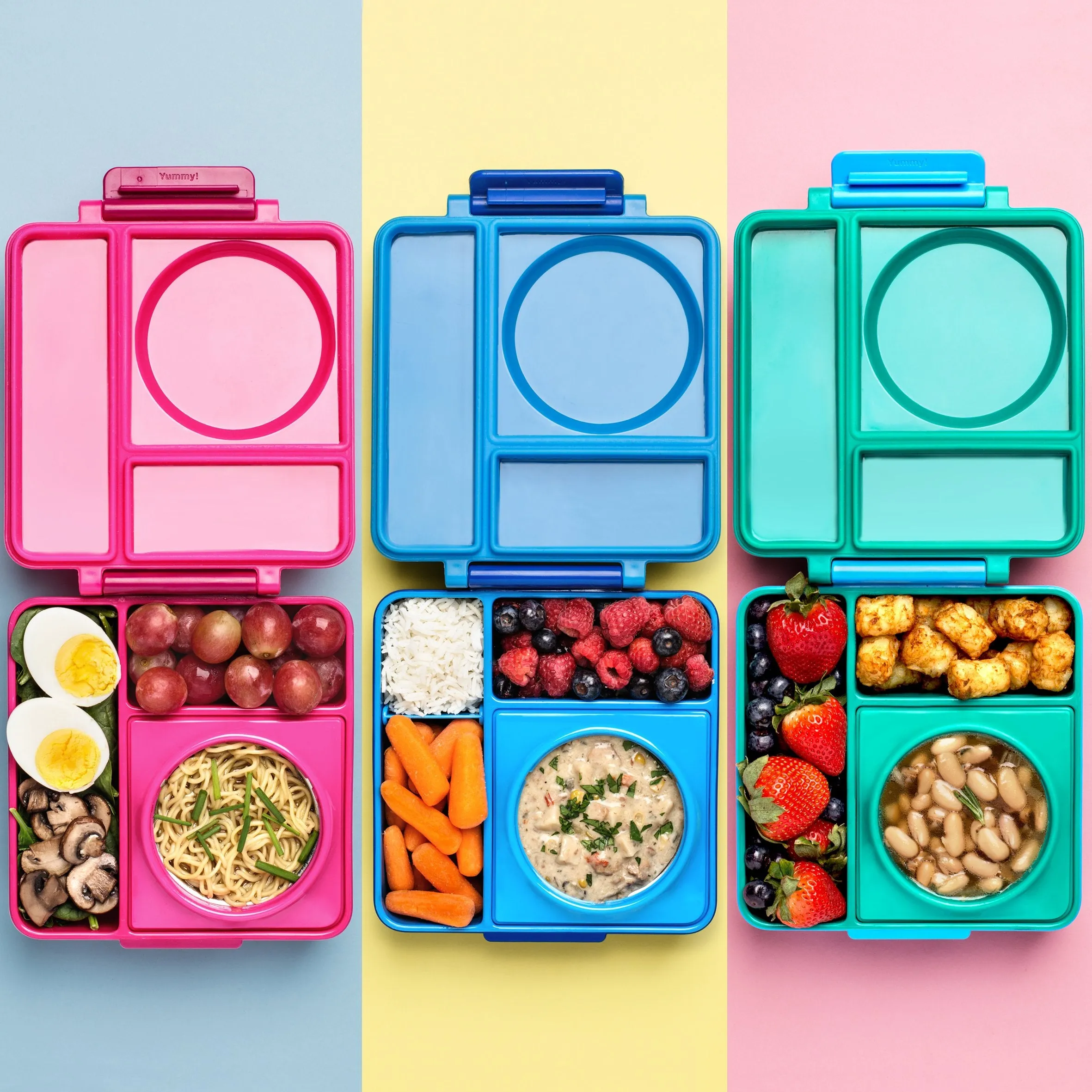 OmieBox Insulated Hot & Cold Bento Box - Blue Sky