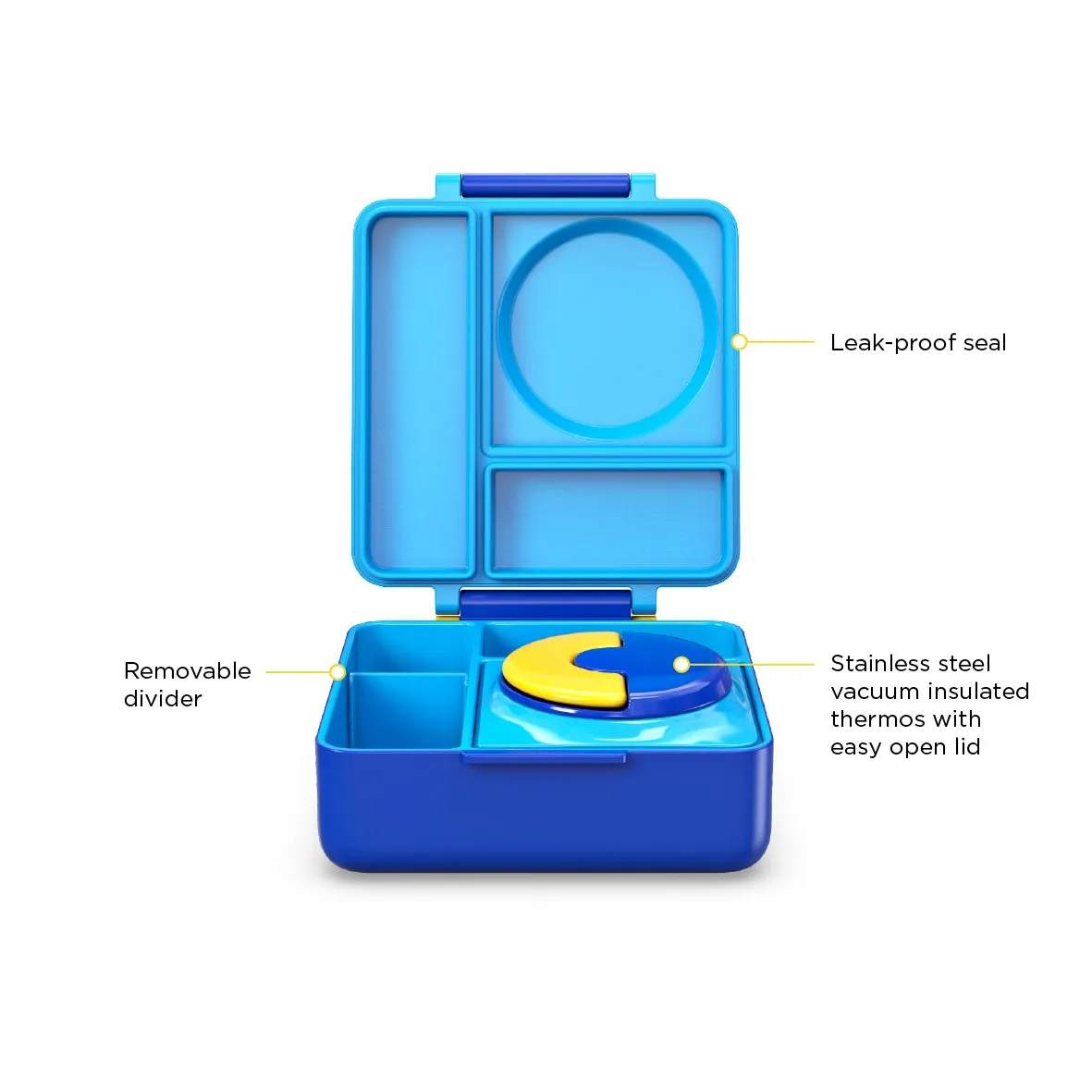OmieBox Insulated Hot & Cold Bento Box - Blue Sky