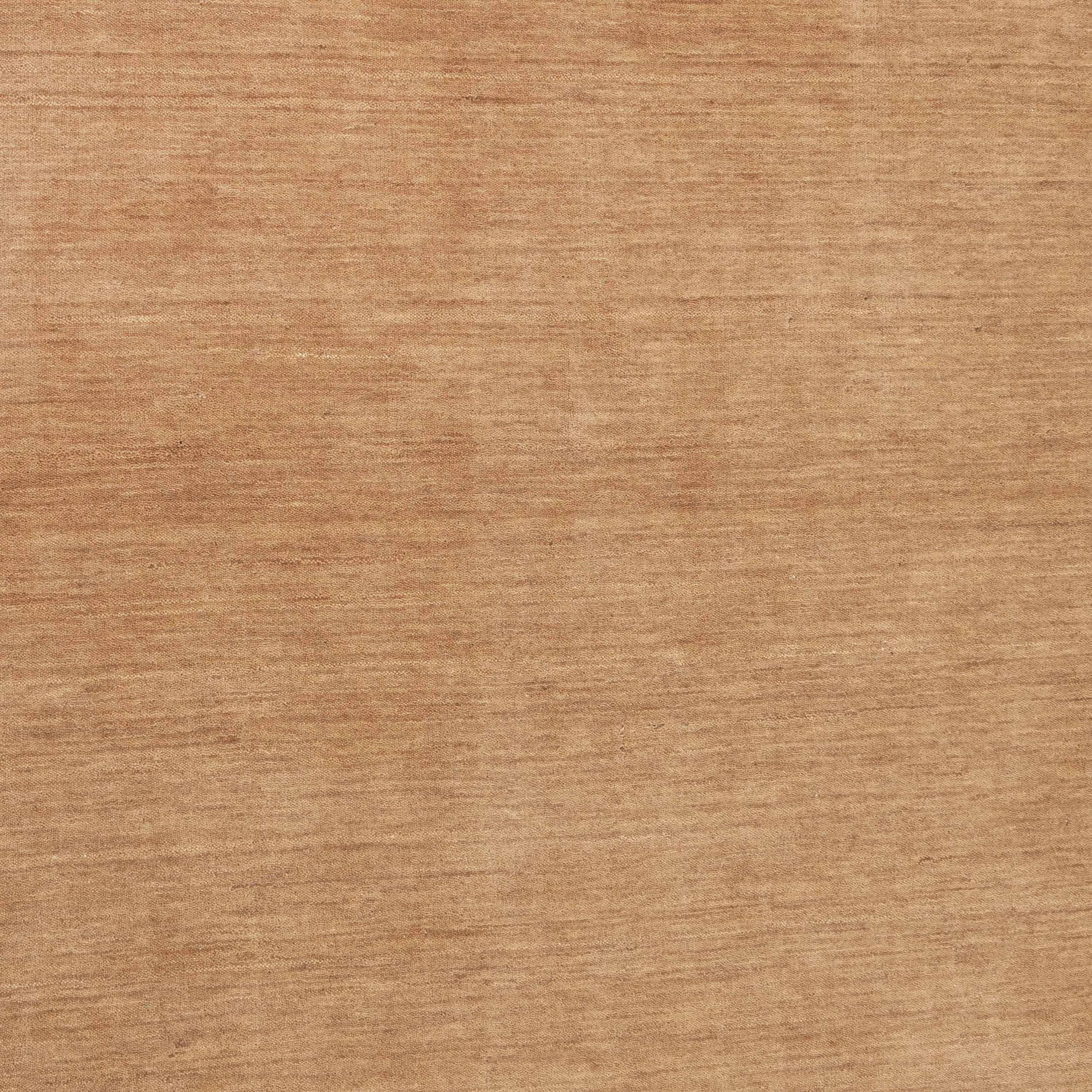 Orange Solid Indo Gabbeh Rug - 4'2" x 5'10"